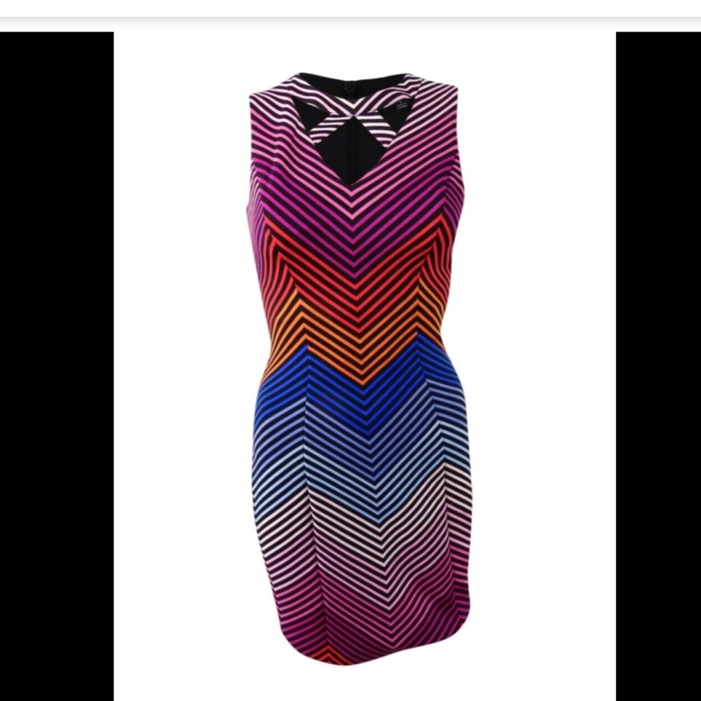 Guess | Women’s cutout bodycon midi dress, size 12, excellent condition